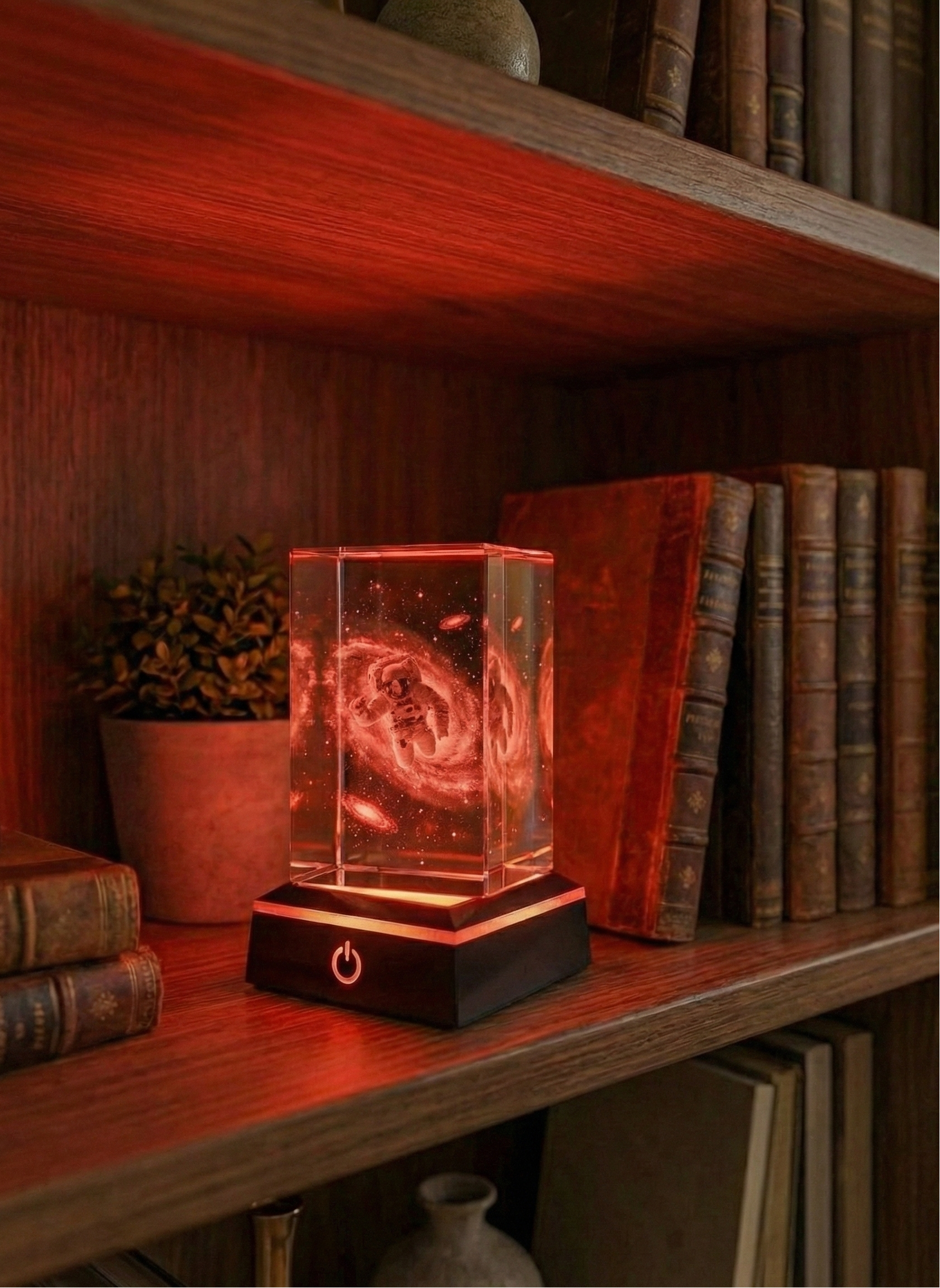 Cube Personnalisé Cristal Vertical 3D