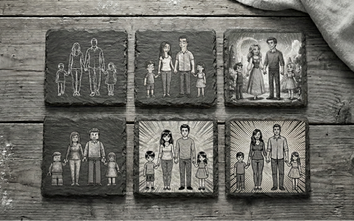 Ardoise à Personnaliser (Lot de 6)