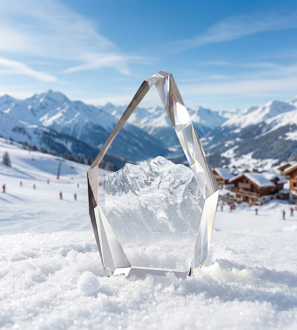 Cristal Iceberg personnalisé 3D