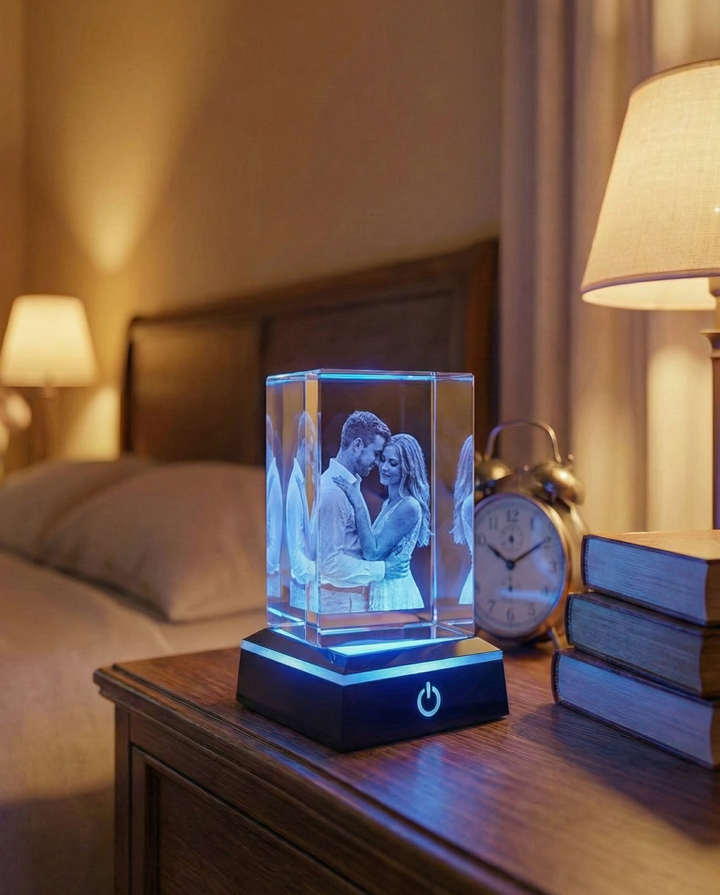 Cube Personnalisé Cristal Vertical 3D