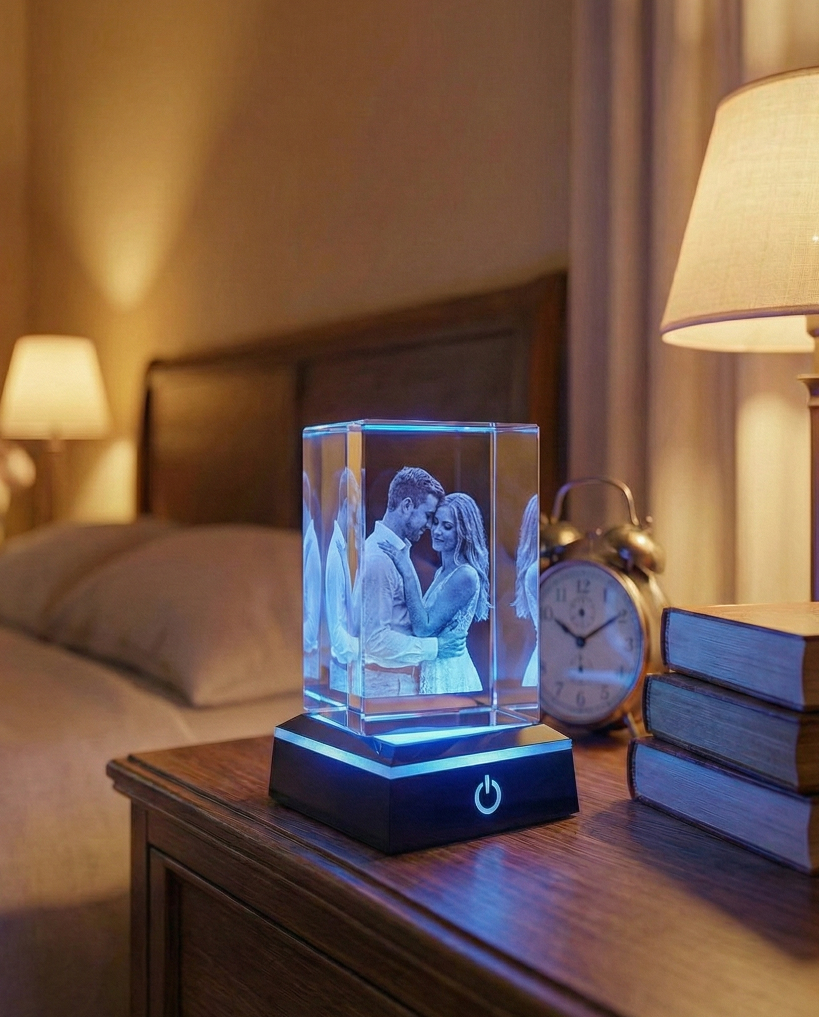 Cube Personnalisé Cristal Vertical 3D