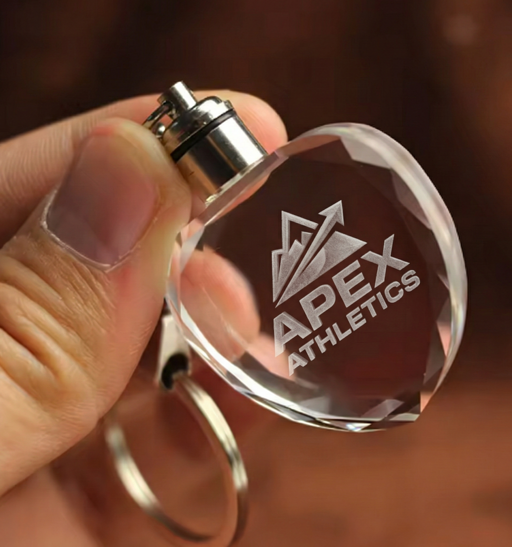 Porte-clés coeur personnalisé 3D