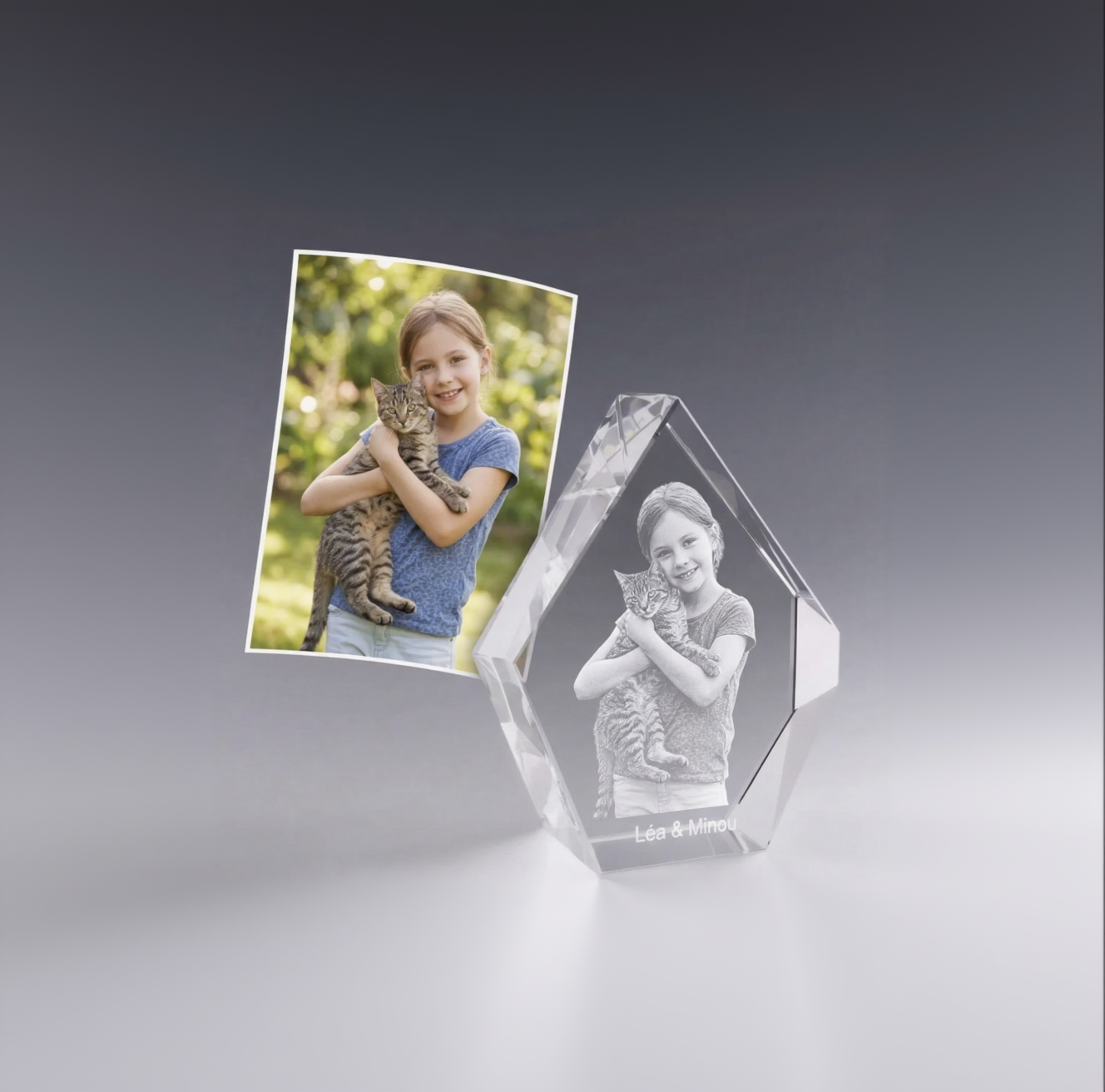 Cristal Iceberg personnalisé 3D