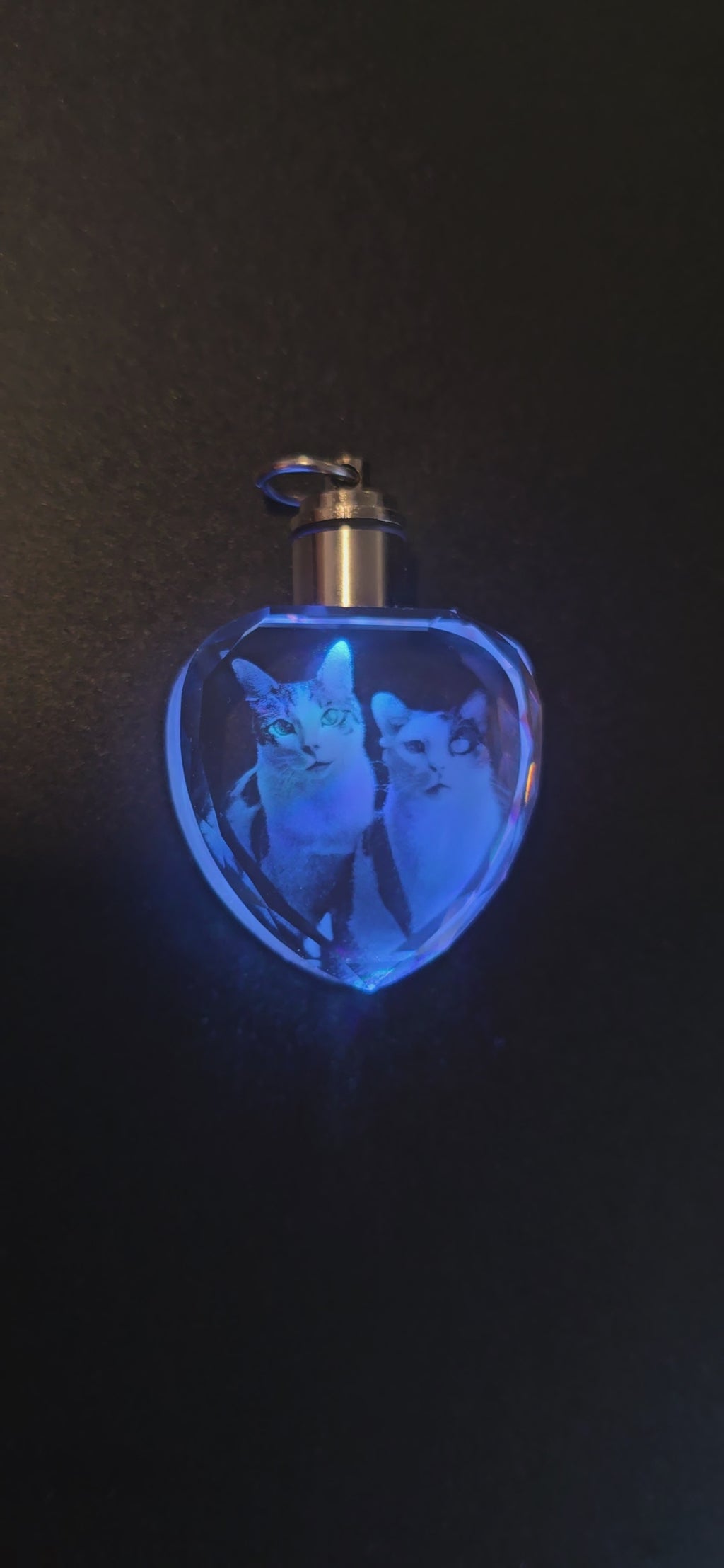 Porte-clés coeur personnalisé 3D