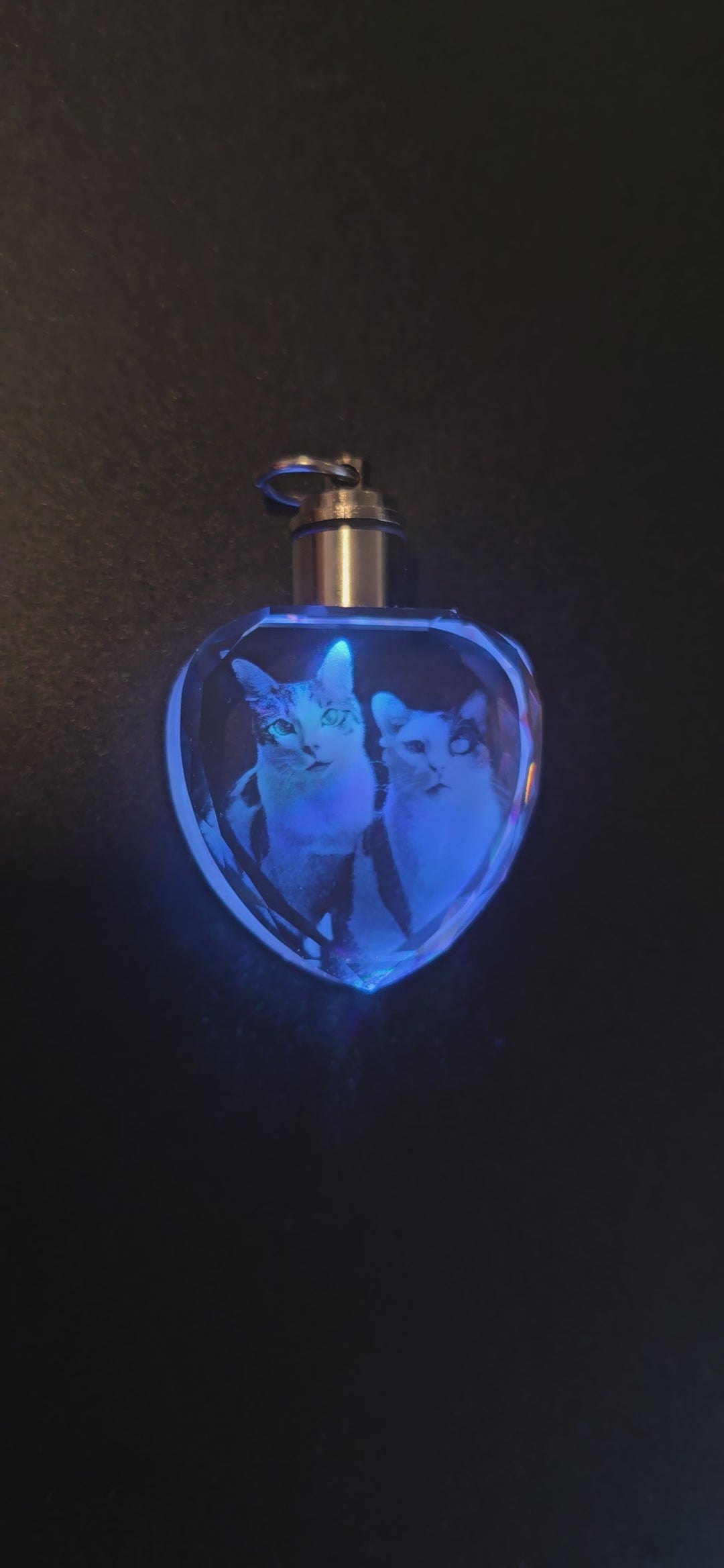 Porte-clés coeur personnalisé 3D